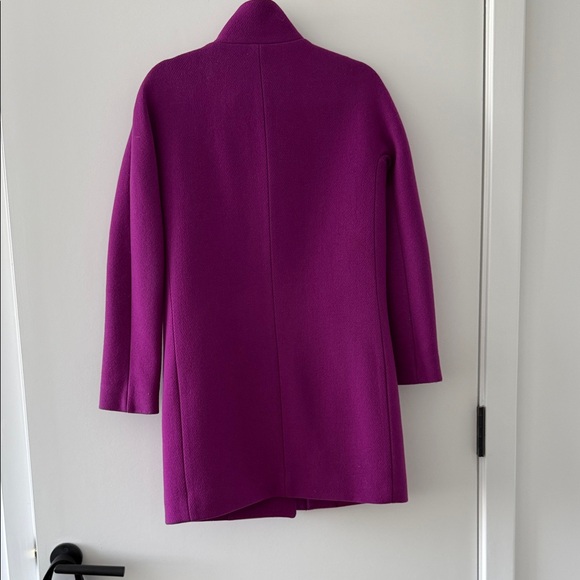 J. Crew Vibrant Purple Pea Coat - Picture 2 of 3